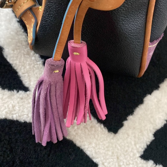 Dooney & Bourke Y2K Limited Edition Lindsay Lohan Black Bowler Bag Backpack - Picture 10 of 14